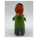 Vintage Schuco Wind-Up Toy Drummer with Felt Clothing