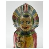 Vintage J. Chein Wind-Up Tin Indian Chief Toy