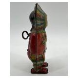 Vintage J. Chein Wind-Up Tin Indian Chief Toy