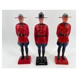 Collection of Royal Canadian Mounted Police Figurines and Horse