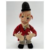 Set of 3 Vintage Clown Dolls Including Artisan and Bendy Clowns