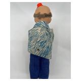 Set of 3 Vintage Wind-Up Clown Toys for Parts or Repair