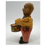 Set of 3 Vintage Wind-Up Clown Toys for Parts or Repair