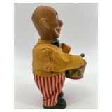 Set of 3 Vintage Wind-Up Clown Toys for Parts or Repair