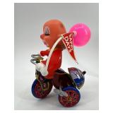 Vintage Roli Zoli and Mechanical Clown Tricycle Toys