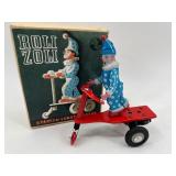 Vintage Roli Zoli and Mechanical Clown Tricycle Toys