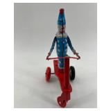 Vintage Roli Zoli and Mechanical Clown Tricycle Toys