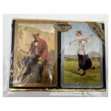 Framed Vintage French Bicycle Poster & Congress Playing Cards Set