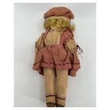 Collection of 3 Uncle Sam Glasses, Doll, and Little Moppet Figurines