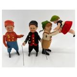 Set of 4 Schuco Germany Wind-Up Dancing Figures