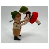 Set of 4 Schuco Germany Wind-Up Dancing Figures