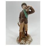Vintage Sandro Capodimonte Figurine of a Boy with Firewood