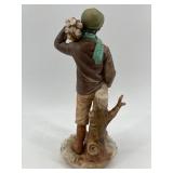 Vintage Sandro Capodimonte Figurine of a Boy with Firewood