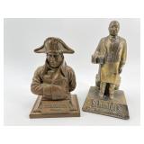 Set of 2 Vintage Cast Metal Figurines: Courvoisier & Schmidt