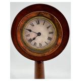 Antique German Mantel Clock with Wooden Stand