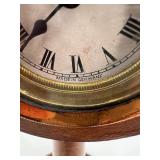 Antique German Mantel Clock with Wooden Stand