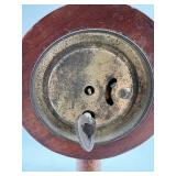 Antique German Mantel Clock with Wooden Stand