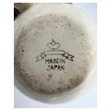 Set of 4 Vintage Japanese Ceramic Figurines with Shaker and Holder