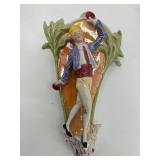 Collection of Antique German Porcelain Figurines, Mirror and Artisan Gift Box with Trinkets