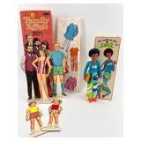 Collection of Vintage Family Affair Paper Dolls and Hasbro Soul Doll