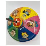 Vintage Howdy Doody Tin Spinning Top Toy