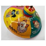 Vintage Howdy Doody Tin Spinning Top Toy