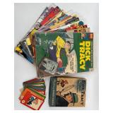 Vintage Dick Tracy Comic Collection and Mystery Card Game