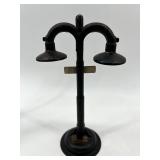 Set of Vintage Model Train Accessories - Railroad Crossing and Street Lamps
