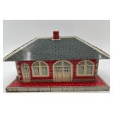 Vintage Girard Tin Litho Train Station Model