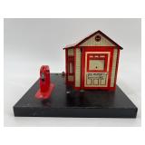 Marx Tin Litho Railroad Signal House with Parts for Repair