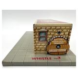 Vintage Model Train Set with Union Station and Automatic Gateman