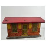 Set of 8 Vintage Tinplate Lithographed Model Buildings - Made in USA & Bavaria