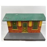 Set of 8 Vintage Tinplate Lithographed Model Buildings - Made in USA & Bavaria