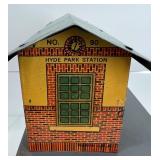 Set of 8 Vintage Tinplate Lithographed Model Buildings - Made in USA & Bavaria