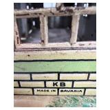 Set of 8 Vintage Tinplate Lithographed Model Buildings - Made in USA & Bavaria