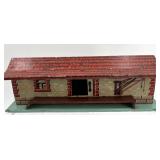 Set of 8 Vintage Tinplate Lithographed Model Buildings - Made in USA & Bavaria