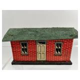 Set of 8 Vintage Tinplate Lithographed Model Buildings - Made in USA & Bavaria