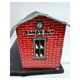 Set of 8 Vintage Tinplate Lithographed Model Buildings - Made in USA & Bavaria