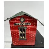 Set of 8 Vintage Tinplate Lithographed Model Buildings - Made in USA & Bavaria