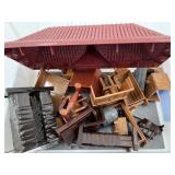 Collection of 13 Assorted Model Train Buildings and Structures