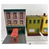 Collection of 10 Vintage Model Train Buildings
