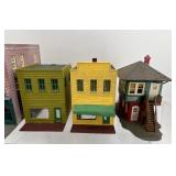 Collection of 10 Vintage Model Train Buildings