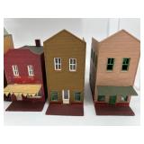 Collection of 10 Vintage Model Train Buildings