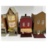 Collection of 10 Vintage Model Train Buildings