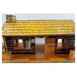 Vintage Fort Superior Playset with Log Cabin and U.S. Cavalry Supply Building