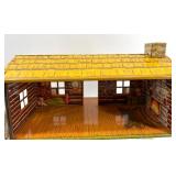 Vintage Fort Superior Playset with Log Cabin and U.S. Cavalry Supply Building