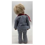 Vintage Sasha Doll with Blue Denim Outfit and Red Bandana