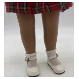 Vintage Blonde Sasha Doll with Knit Sweater and Plaid Skirt