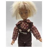 Vintage Sasha 12-inch Doll with Blonde Hair in Overalls