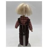 Vintage Sasha 12-inch Doll with Blonde Hair in Overalls